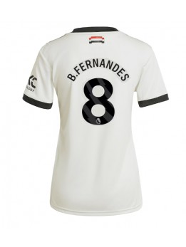 Manchester United Bruno Fernandes #8 Ausweichtrikot für Frauen 2024-25 Kurzarm